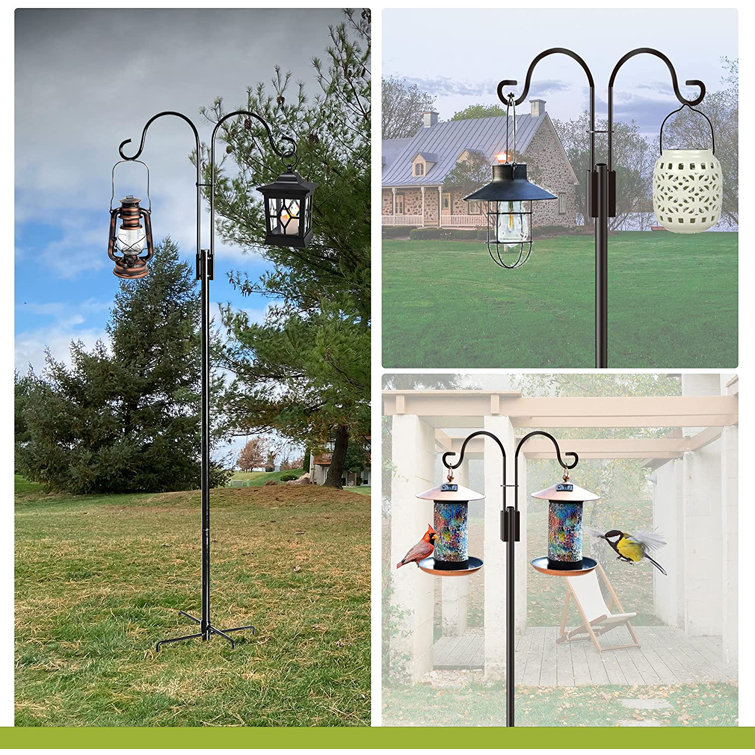 double shepherds hook for bird feeders